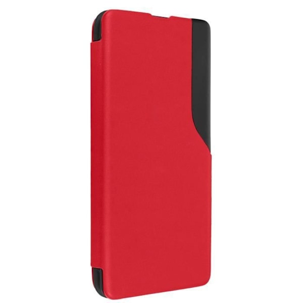 Clear View Samsung Galaxy A53 5G Case Display Time Stand Video Rød Röd