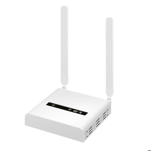 4G Wi-Fi-router för fast telefon och smartphone med Geemarc SIM-kort vit