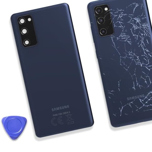Bagglas - SAMSUNG - Galaxy S20 FE - Original - Blå - Forenklet installation Blå