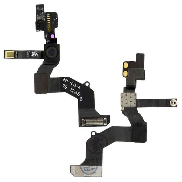 Frontkamera - AVIZAR - Apple iPhone 5 - Sort - Nærhedssensor - Forbindelseskabel Svart