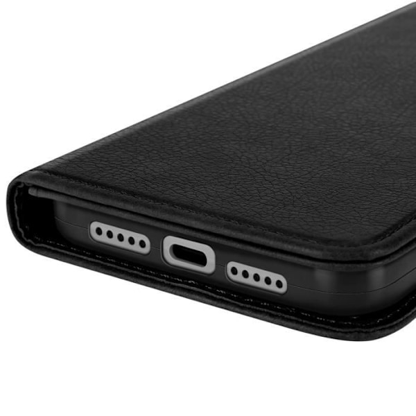 Xiaomi Mi 9 Lite Nahkakotelo, Lompakko ja Videotuki Musta Svart