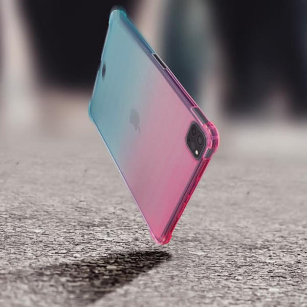 Blå og pink Bumper Corner Protection Case iPad Pro 11 2020 / 2018 og Air 2020 blått och rosa
