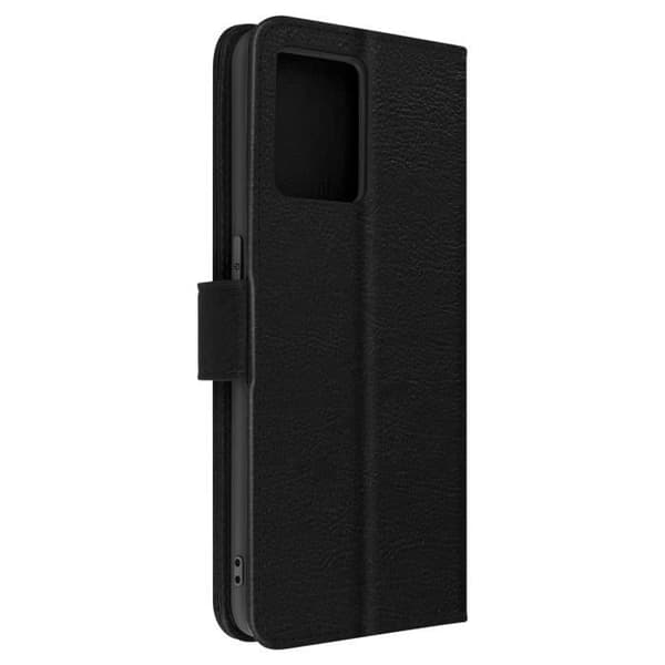 Oppo Reno 7 Case Flip Wallet Funktion Video Support Sort svart