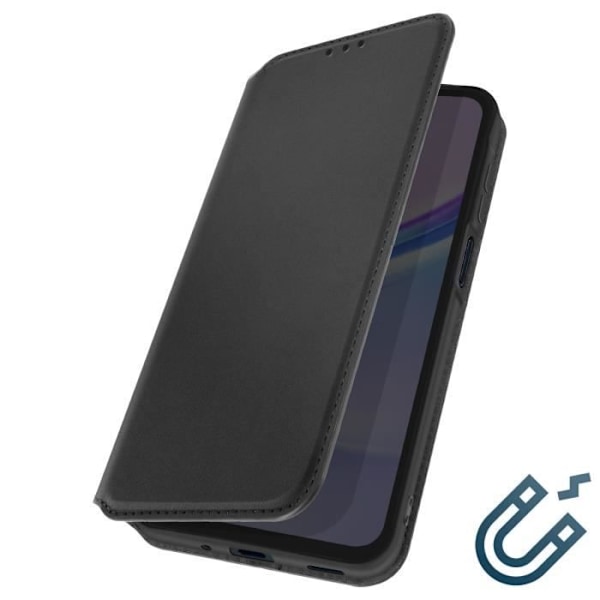 Suojakuori Samsung Galaxy A16:lle - AVIZAR - Kääntökorttipidike ja videotuki - musta Svart