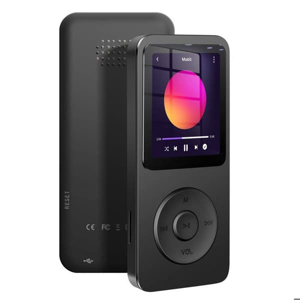 MP3-soitin - AVIZAR - Musta - Bluetooth - 128 Go - 1,8 tuuman värinäyttö Svart