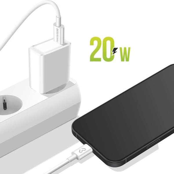 Nätadapter - MAYAXESS - Google Pixel 10 Pro XL - 20W - USB-C kabel 1m - Vit Vit