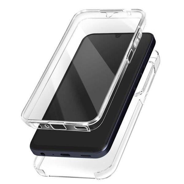 AVIZAR Helfodral till Samsung Galaxy A25 5G - 360° skydd mot fall och repor Transparent