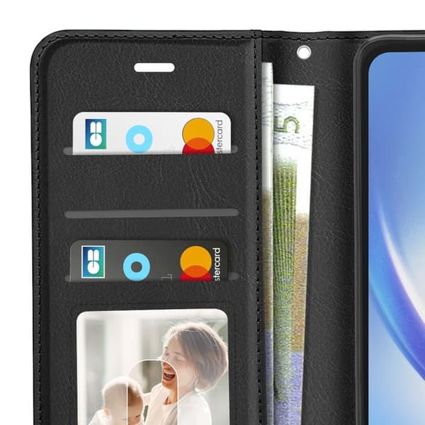 Etui til Galaxy A34 5G med håndledsrem og videostøtte Mayaxess Sort Svart