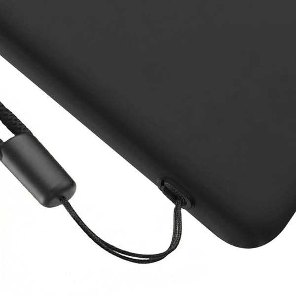 Siliconfodral för Xiaomi Poco F8 Pro med svart rem Svart