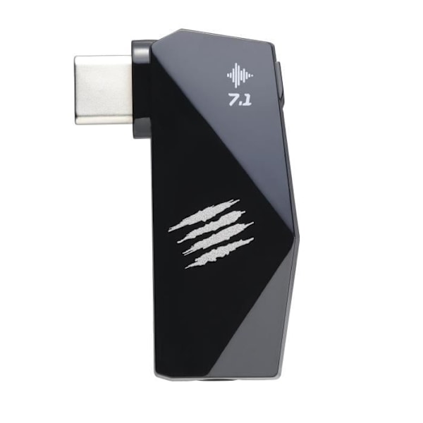 Madcatz F.R.E.Q. DAC - Portable High Resolution 7.1 Virtual USB-C Digital Analog Converter for Gaming Svart röd