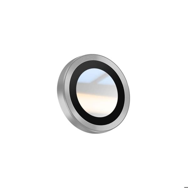 Kamerabeskyttelse - AVIZAR - iPhone Air - Tempereret Glas - Sølv Kant - Stødresistent