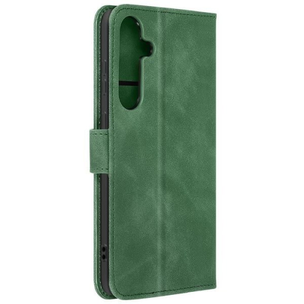 Etui til Samsung S24 Plus - AVIZAR - Wallet Flip Video Support - Grøn - Syntetisk - Flap Grön