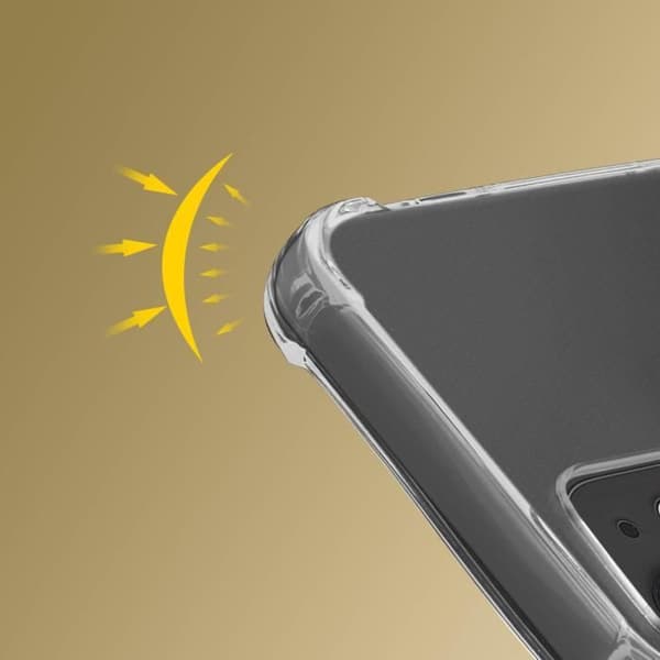 Coque iPhone 12 / 12 Pro - Flexibel - Stötsäker - Transparent - Silikon - Vit Vit