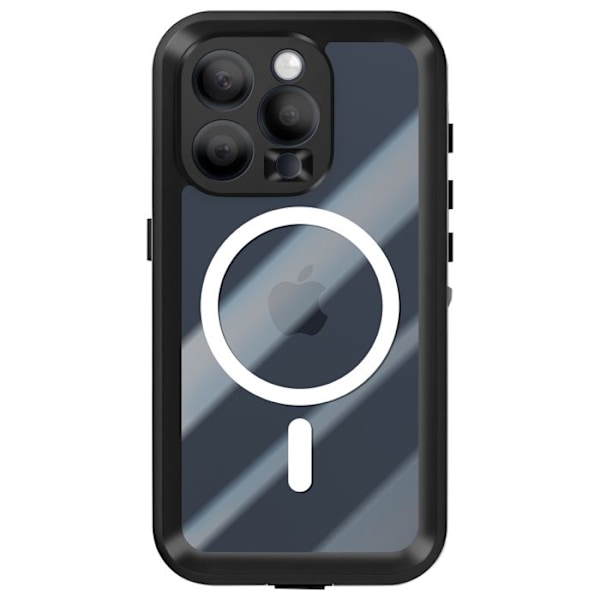 Coque Intégrale til iPhone 15 Pro Vandtæt Kompatibel med MagSafe Redpepper Transparent Vit