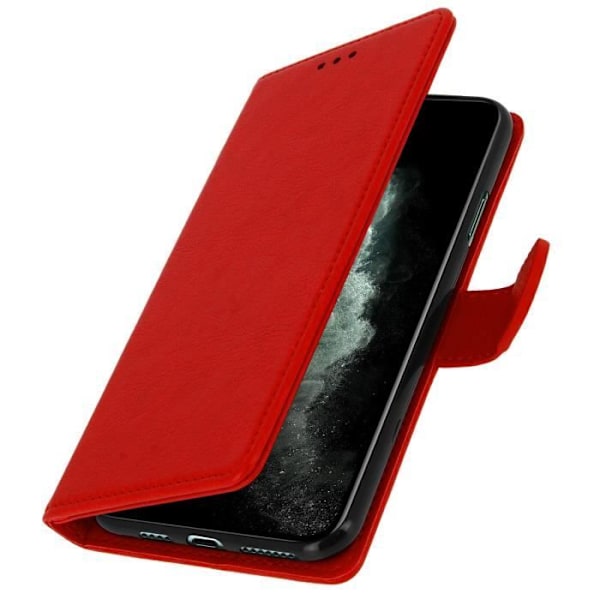 AVIZAR iPhone 11 Pro Fodral - Heltäckande röd korthållare - Videostödfunktion Röd