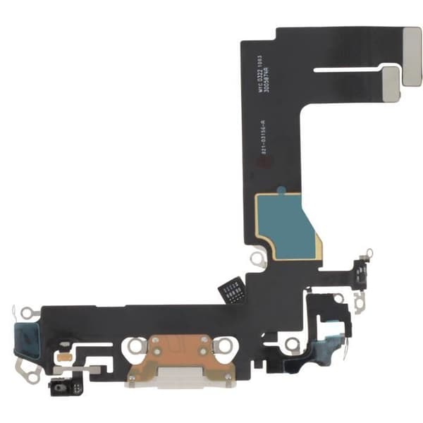 Lightning Laddningskontakt för iPhone 13 Mini - RELIFE - Vit - Integrerad mikrofon Vit