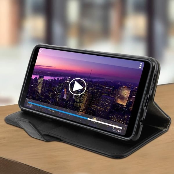 Housse - Samsung - Galaxy A7 2018 - Silikon - Video Stöd - Svart Svart