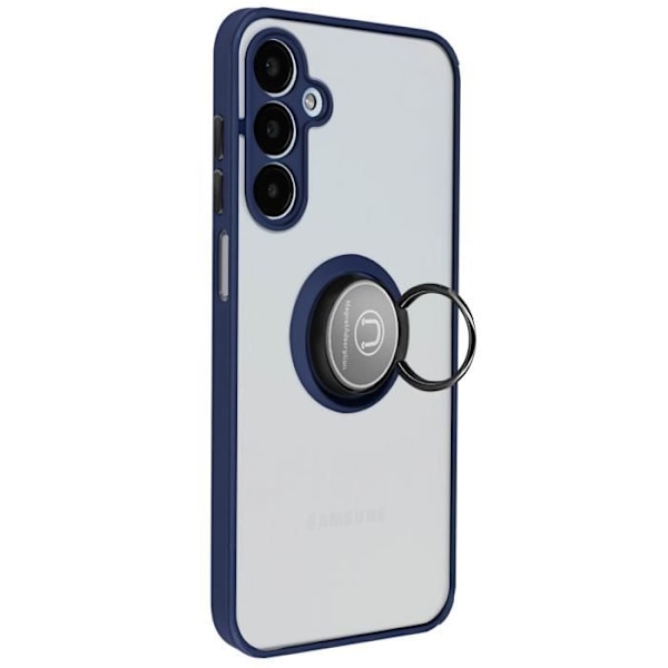 Fodral till Samsung Galaxy A25 5G - AVIZAR - Metal Ring Stand Function - Midnight Blue Blå
