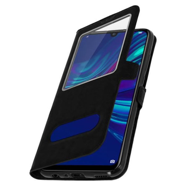 Fodral - Huawei - P Smart 2019/Honor 10 Lite - Silikon - Mjuk Skal - Dubbel Fönster Svart