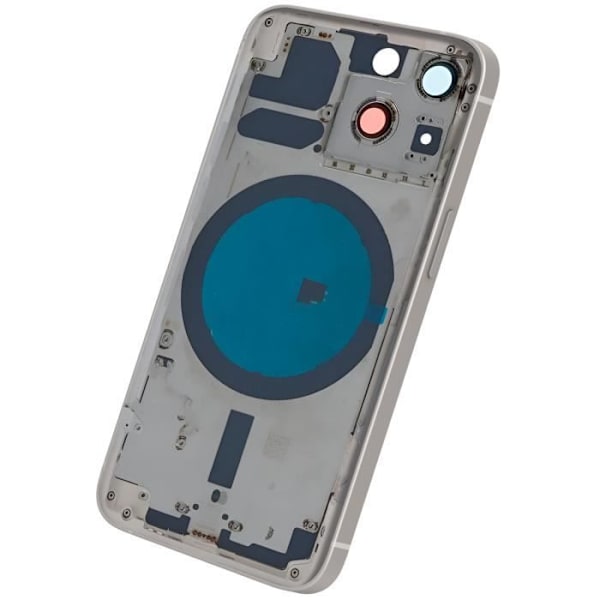 Ersättningschassi - iPhone - 13 Mini - Bakglas - Grå - Hållbar och pålitlig Vit
