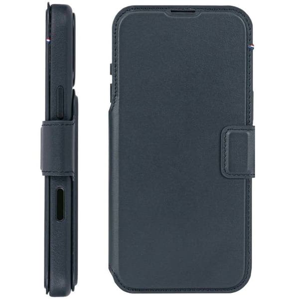Folio-kotelo - DECODED - iPhone 17 Pro Max - Täysnahkaa - Irrotettava kuori - MagSafe Blå