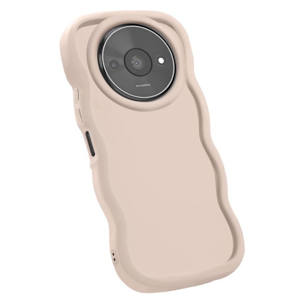 Coque til Xiaomi Redmi A3 Silikone Stødabsorberende serie Candy Beige Beige