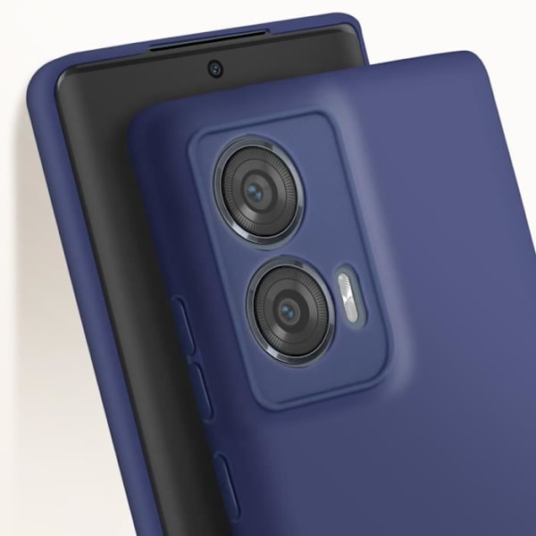 Taske til Motorola Edge 50 Fusion - AVIZAR - Silikone - Mat finish - Blå Blå