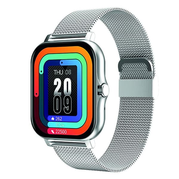 Smartwatch - AVIZAR - Balneo - Skærm 1,69" - Bluetooth 5.1 - IP67 - Stål Sølv Grå