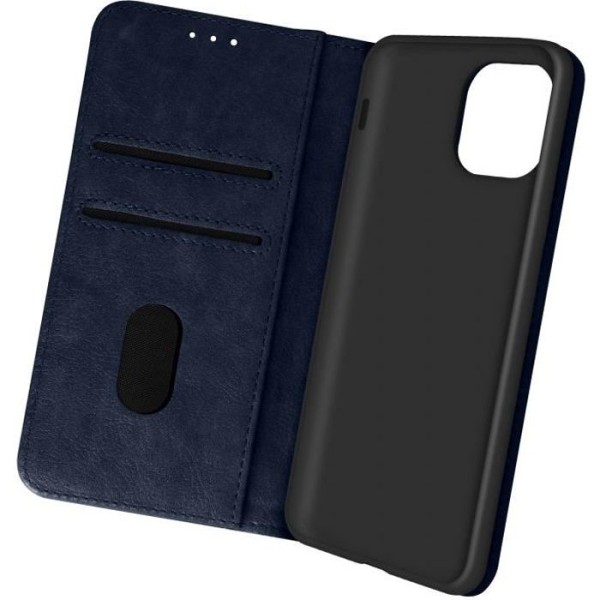 Huppu - Apple - iPhone 13 Mini - Folio-kotelo - Video-tuki - Yönsininen Midnattsblå