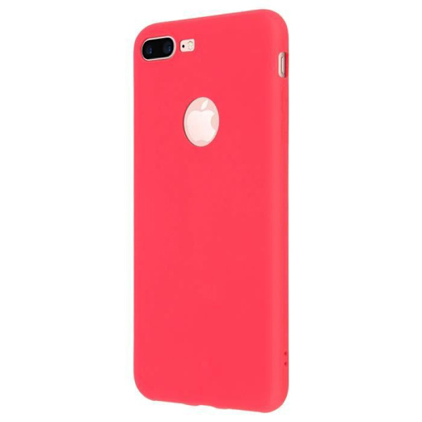 Coque - Forcell - iPhone 7 Plus/iPhone 8 Plus - Soft Touch - Silikone Gel - Rød Röd