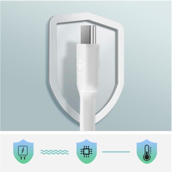 USB till USB-C Laddnings- och synkroniseringskabel Ultratålig 2m Belkin vit
