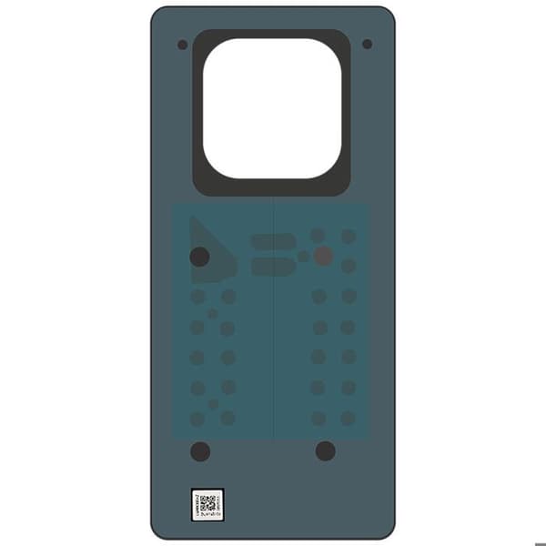 Batteri Cache för Redmi Note 14 Pro 4G Kompatibel Svart Svart