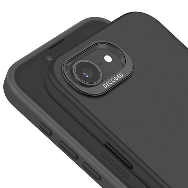 iPhone 16e MagSafe Antimikrobiainen Pehmeä Kosketus Decoded Musta Svart