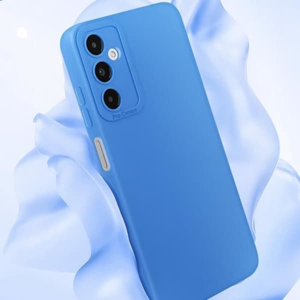 Etui til Samsung Galaxy A05s - AVIZAR - Mat Silikone - Kamerabeskyttelse - Blå Blå