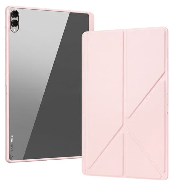 Fodral med lock för Galaxy Tab S12 Ultra med origami-stöd Dux Ducis Rosa Ros
