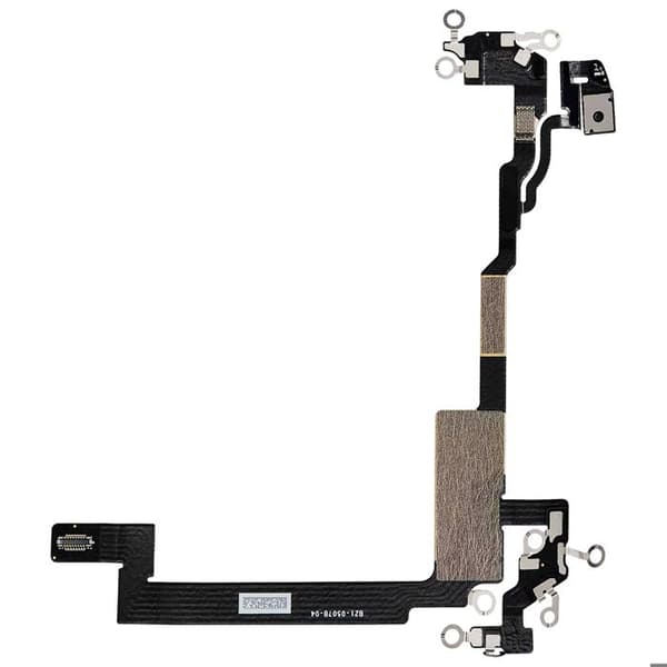 Nappe Signal Opladerstik til Reparation af iPhone 16 Pro Sort Svart
