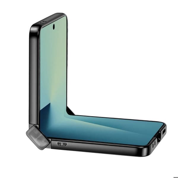 Galaxy Z Flip 7 Chromed Case with Black Hinge Protection Svart
