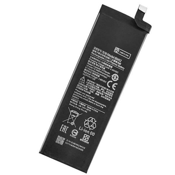 Sisäinen akku - XIAOMI - Mi Note 10, 10 Lite, 10 Pro - 5260mAh - Korvaa BM52 - Helppo asentaa