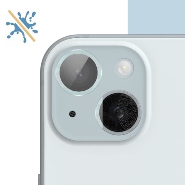 Kamerafilm för iPhone 15 och 15 Plus Härdat glas 9H 0,4 mm Enkay Blå kontur