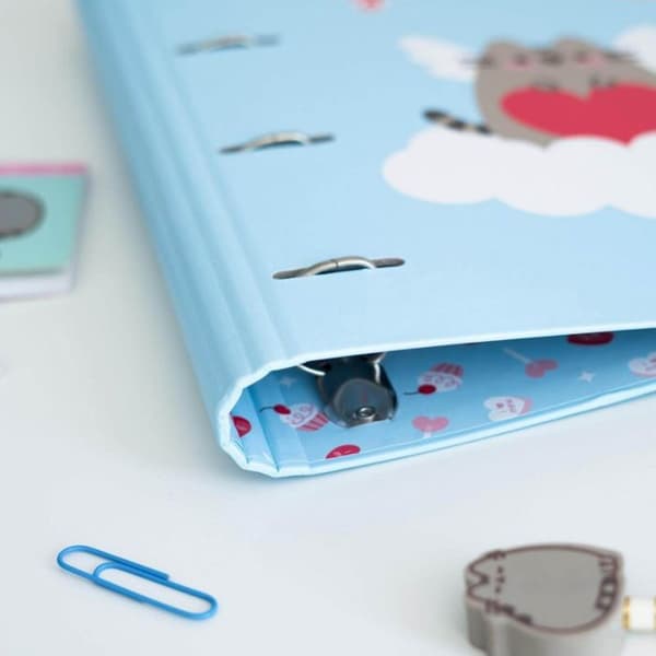 A4-mappe - PUSHEEN - Purrfect Love - 4 ringe - Elastisk lukning - Tilpasset indvendig