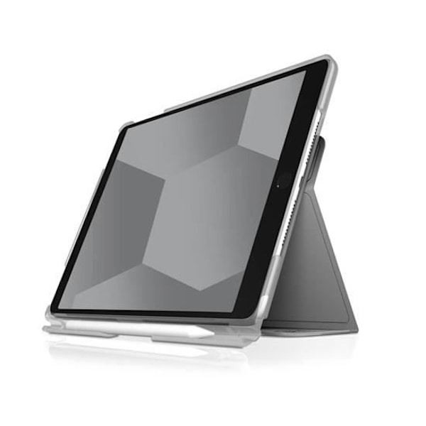 Etui med klap - STM - iPad 10.2 - Grå - Polycarbonat - Skum - Kompatibel 2019/20/21 Grå