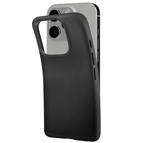 Coque för iPhone 16 Pro Silikon Mjuk Tunn Beläggning Mayaxess Svart Svart