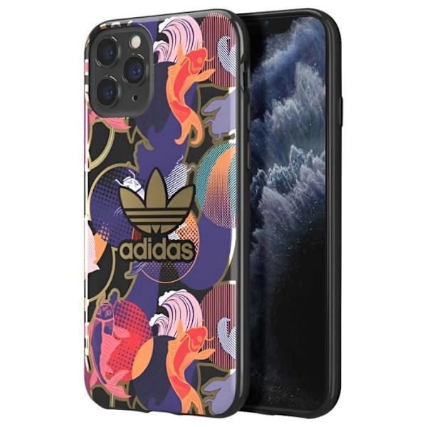 Kotelo iPhone 11 Prolle - Adidas - Allover Print CNY - Korotetut reunat - Monivärinen Flerfärgad