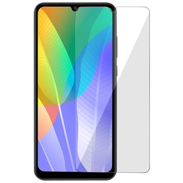 Näytön suojakalvo - Huawei - Y6p - 9H karkaistu lasi - Iskunkestävä - Läpinäkyvä valkoinen Klar vit