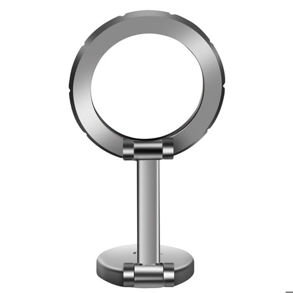 Telefonholder - LinQ - Sølv - Magnetisk - 360° roterende - Elegant design Grå