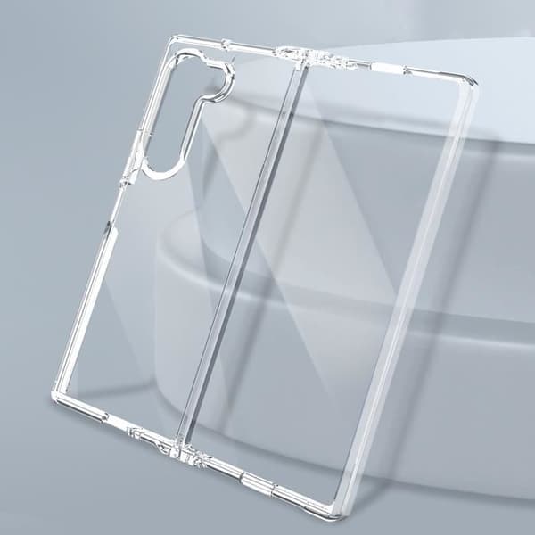 Telefonfodral - AVIZAR - Galaxy Z Fold 6 - Hård Baksida - Silikonram - Transparent Transparent