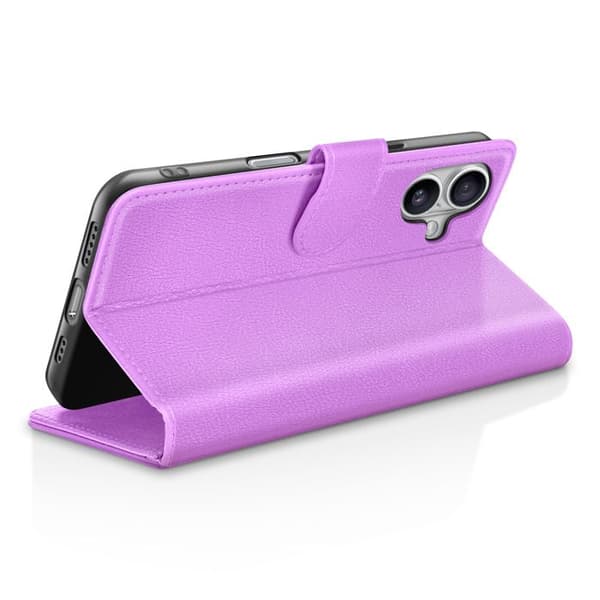 Plånboksetui - ZANAÉ - iPhone 17 - Lila - Videostöd - Magnetflik Lila