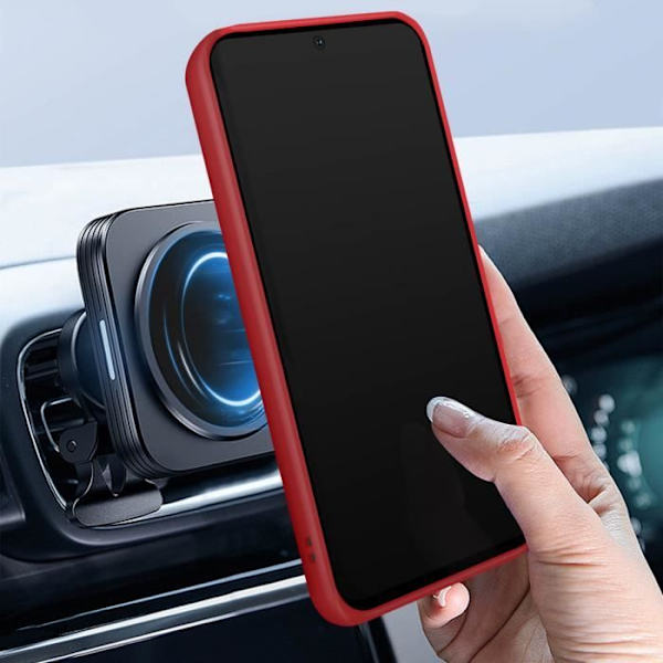 Supportfodral Kompatibel med Samsung A54 5G Red Case Ring