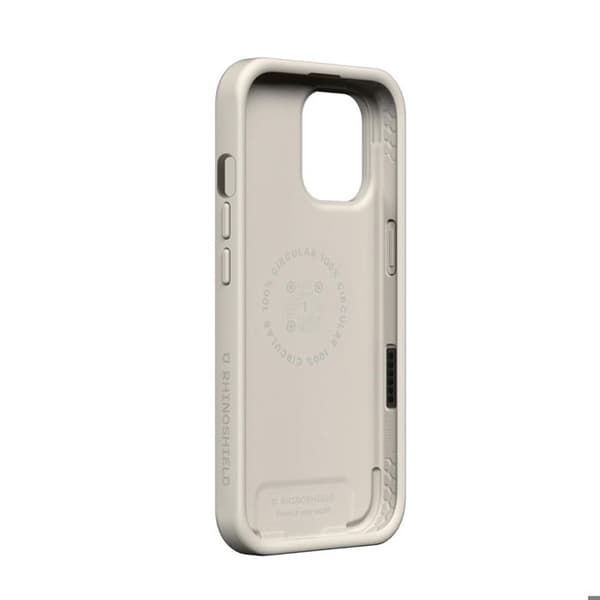 Skydd för iPhone 16 Pro Modell SolidX Stötsäker kompatibel med trådlös laddning Rhinoshield Beige beige