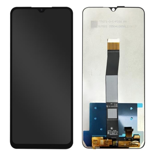 Xiaomi Redmi 10C Komplett Block - Xiaomi - LCD-skärm + Pekglas - Svart Svart